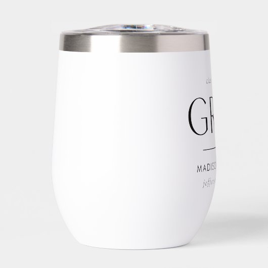 Modern Afstudeerder Zwart Afstuderen (Voorkant)