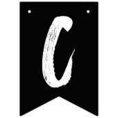 Modern Afstudeerder zwart-wit Afstuderen Vlaggetjes (Tweede vlag)