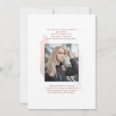 Modern Afstudeerfoto Script Afstuderen 2026 Aankondiging (Achterkant)