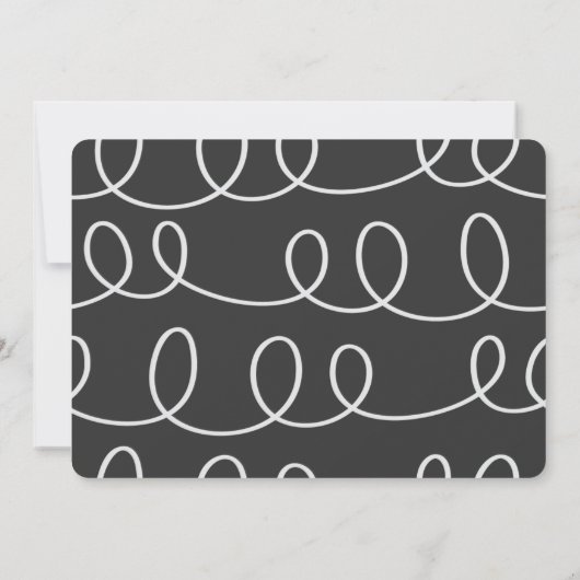 modern afstudeerfoto script kleurrijk aankondiging (Achterkant)