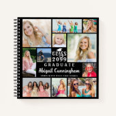 Modern Afstuderen 11 Foto Collage Guestbook Notitieboek (Voorkant)