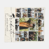 Modern Afstuderen 19 Fotocollage Afstuderen Fleece Deken (Voorkant (Horizontaal))