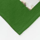 Modern AFSTUDEREN 19 Fotocollage Script Groen Fleece Deken (Hoek)