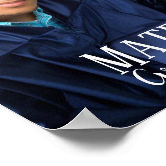 Modern Afstuderen 2021 Gold Photo Poster (Hoek)