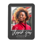 Modern Afstuderen 2022 Foto donkergrijs Hartelijk  Magneet (Verticaal)