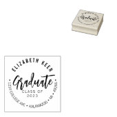 Modern Afstuderen 2024 Retouradresstempel Rubberstempel (Gestempeld)