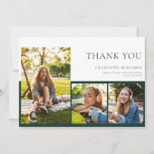 Modern Afstuderen 2025 Afstudeerder Foto Bedankkaart (Voorkant)