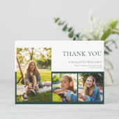 Modern Afstuderen 2025 Afstudeerder Foto Bedankkaart (Staand voorkant)