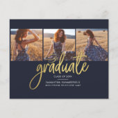 Modern Afstuderen 2025 Afstudeerder Foto's Aankond (Voorkant)