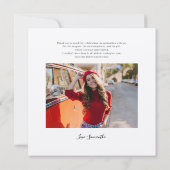 Modern Afstuderen 2025 Afstudeerder foto's Bedankkaart (Achterkant)