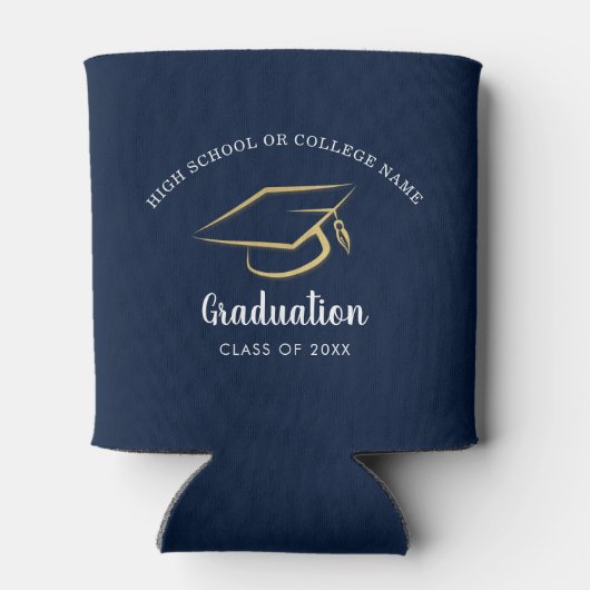 Modern Afstuderen 2025 Afstudeerder Party Blikjeskoeler (Achterkant)