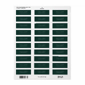 Modern Afstuderen 2025 Elegant Retouradres Etiket (Full Sheet)