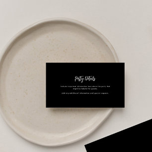 Modern Afstuderen 2025 - Feestgegevens Informatiekaartje