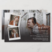 Modern Afstuderen 2025 Foto Afstudeerder Party (Voorkant / Achterkant)