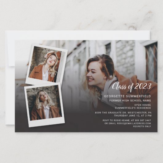 Modern Afstuderen 2025 Foto Afstudeerder Party (Voorkant)