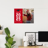 Modern Afstuderen 2025 Foto Modern Afstudeerder Pa Poster (Thuiskantoor)