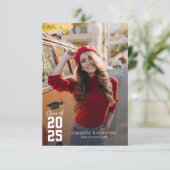 Modern Afstuderen 2025 fotofeest Kaart (Staand voorkant)