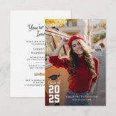 Modern Afstuderen 2025 fotofeest Kaart (Voorkant / Achterkant)