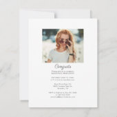 Modern Afstuderen 2025 fotofeest Kaart (Achterkant)