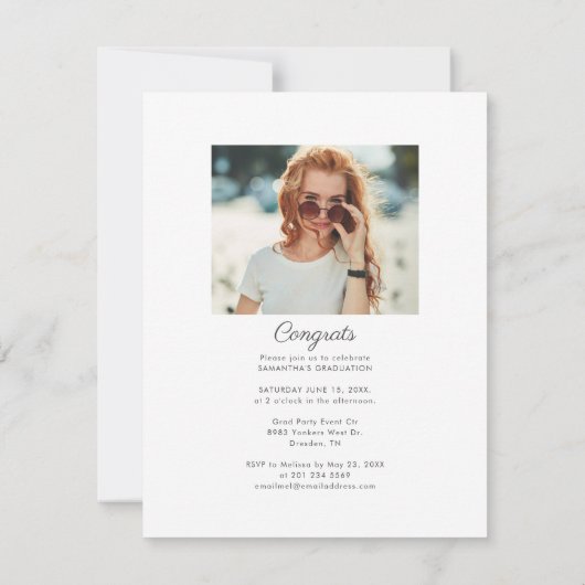 Modern Afstuderen 2025 fotofeest Kaart (Achterkant)