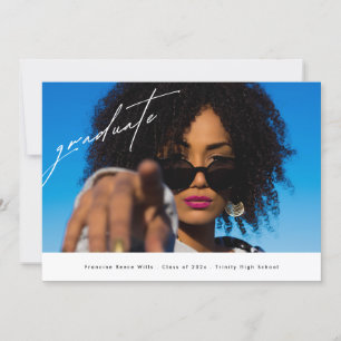 Modern Afstuderen 2025 High School Foto Afstuderen Aankondiging