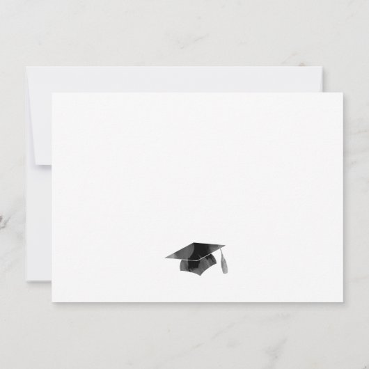 Modern Afstuderen 2025 Minimalistische Partij van Kaart (Achterkant)