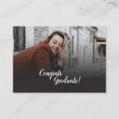 Modern Afstuderen 2025 open huis mini-uitnodiging Informatiekaartje (Achterkant)