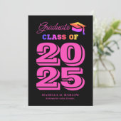 Modern Afstuderen 2025 Rainbow Afstuderen Aankondiging (Staand voorkant)