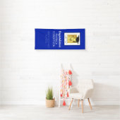 Modern Afstuderen 20XX AFSTUDEERDER Royal Blue & G Spandoek (Insitu)