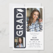 Modern Afstuderen 2 foto afstudeerfeest Kaart (Voorkant)