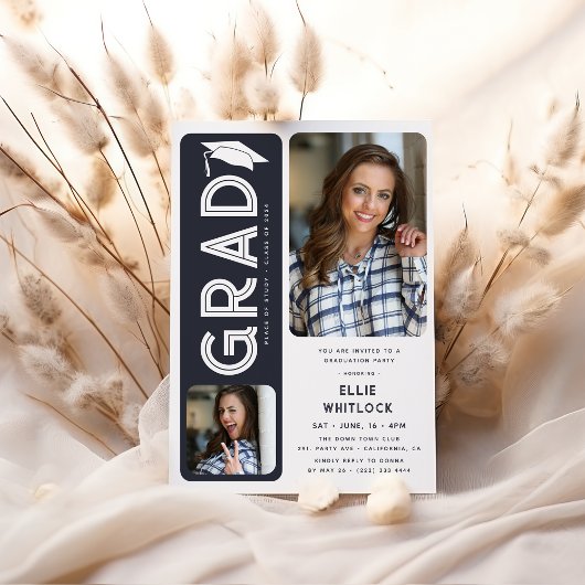 Modern Afstuderen 2 foto afstudeerfeest Kaart