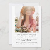 Modern Afstuderen 2 Foto Afstuderen Aankondiging (Achterkant)