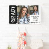 Modern Afstuderen 2 foto Graduaton Spandoek (Insitu)