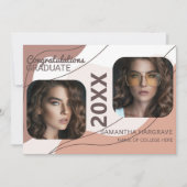 Modern Afstuderen | 2 Fotocollage-Afstuderen Aankondiging (Voorkant)