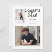 Modern Afstuderen 2 foto's van toen en nu Kaart (Voorkant)