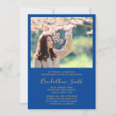 Modern Afstuderen 2 Pet met foto Gold Script op bl Aankondiging (Achterkant)