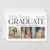 Modern Afstuderen 3 foto Afstuderen Kaart (Voorkant)