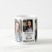 Modern Afstuderen 3 Foto Afstuderen Keepake Gift Koffiemok (Center)