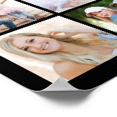 Modern Afstuderen 45 Fotocollage Confetti Custom Poster (Hoek)