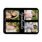 Modern Afstuderen 4 Fotoaankondiging Magneet (Horizontaal)