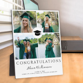 Modern afstuderen 4 fotocollage chique afstuderen fotoplaat