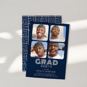 Modern Afstuderen 4x fotocollage AFSTUDEERDER Part Kaart