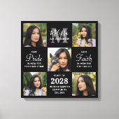 Modern Afstuderen 5 Afstuderen voor fotocollage Canvas Afdruk (Voorkant)