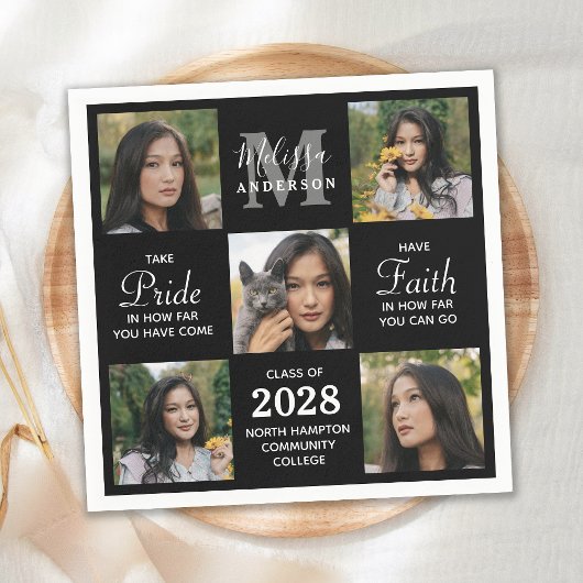 Modern Afstuderen 5 Afstuderen voor fotocollage Servet