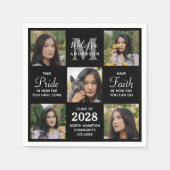 Modern Afstuderen 5 Afstuderen voor fotocollage Servet (Voorkant)