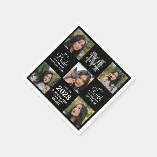 Modern Afstuderen 5 Afstuderen voor fotocollage Servet (Hoek)