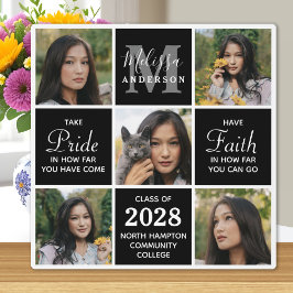 Modern Afstuderen 5 Photo Collage Black Afstuderen Fotoplaat