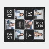 Modern Afstuderen 6 Afstuderen voor fotocollage Fleece Deken (Voorkant (Horizontaal))