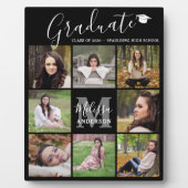 Modern Afstuderen 8 Foto Collage Black Afstuderen Fotoplaat (Voorkant)