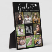 Modern Afstuderen 8 Foto Collage Black Afstuderen Fotoplaat (Zijkant)